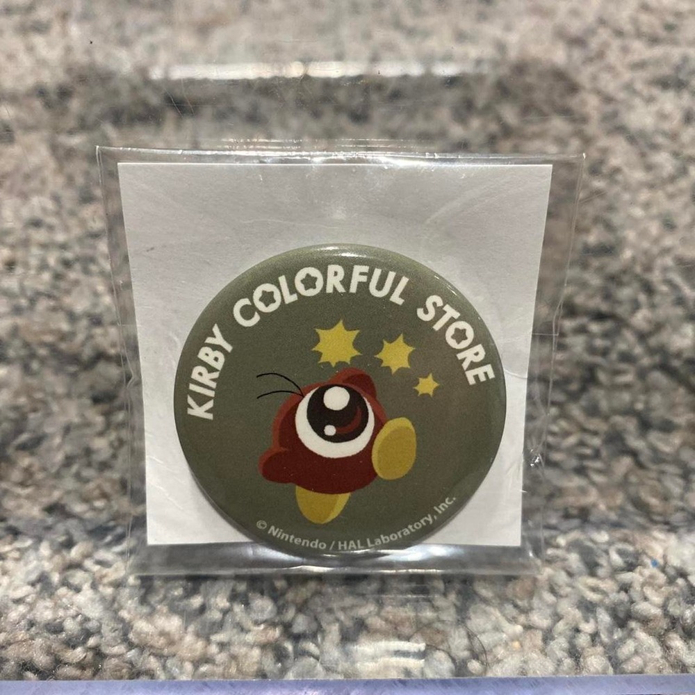 Nintendo Kirby Colorful Store Can Badge Waddle Doo Green Multi NEW